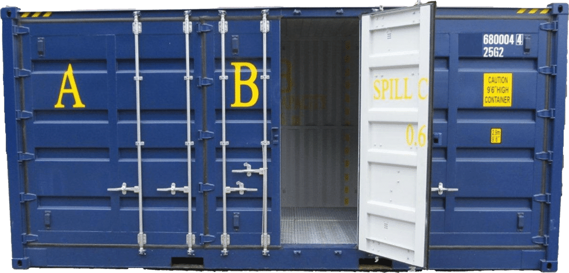 20ft side container with drip tray