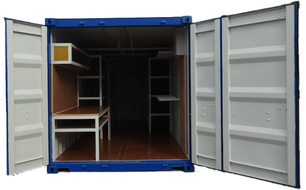 20ft saw shed container