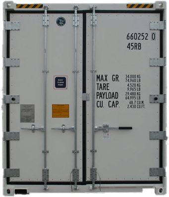 40ft high cube reefer container
