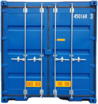 40ft zeecontainer met dubbele deuren