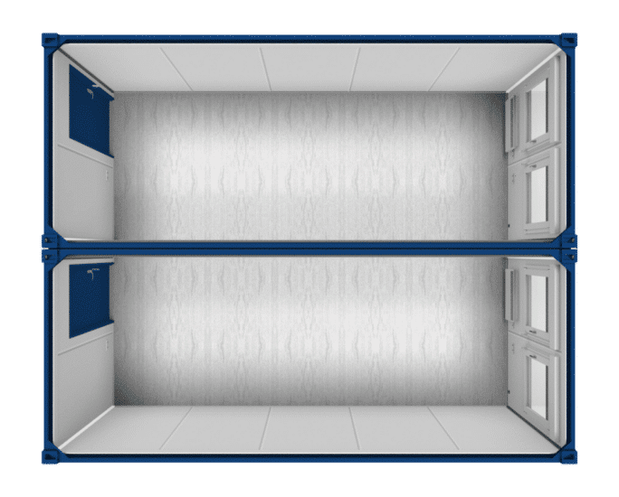 20ft Accommodatie container - tweevoudig geschakeld