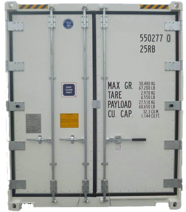 20ft high cube refrigerated container