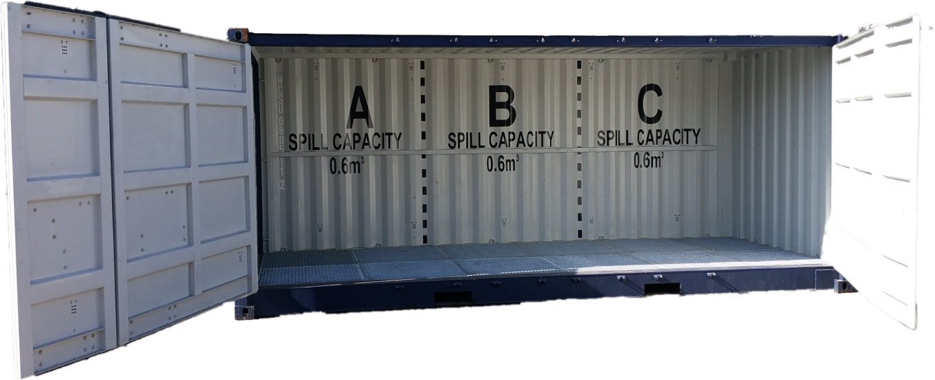 20ft side door container with drip tray