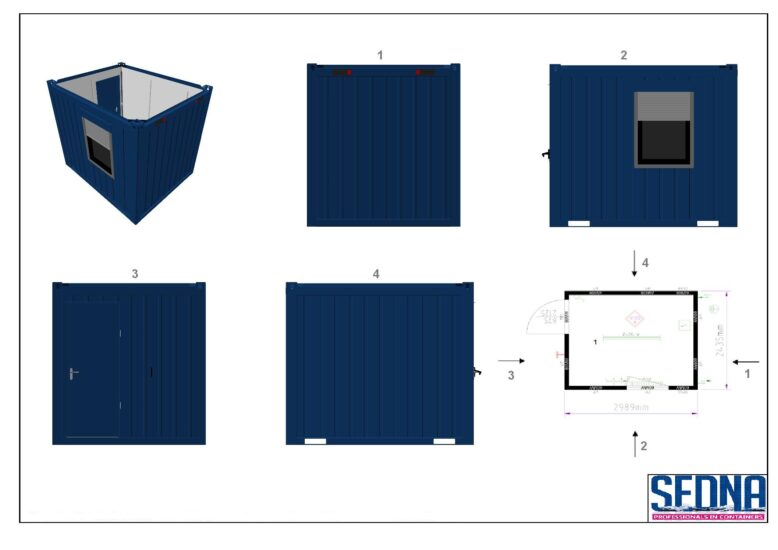 10ft accommodation container